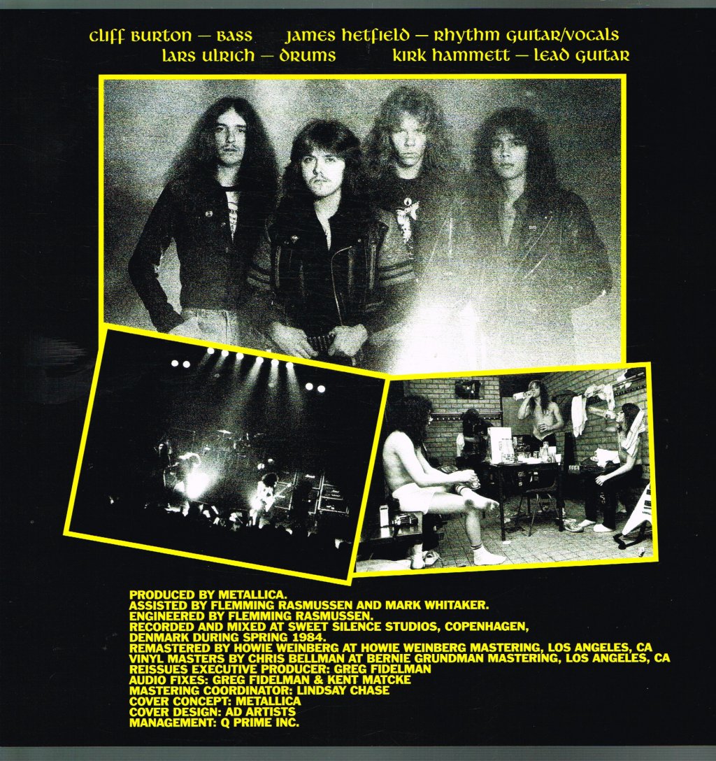 Metallica - Ride The Lightning - Lp