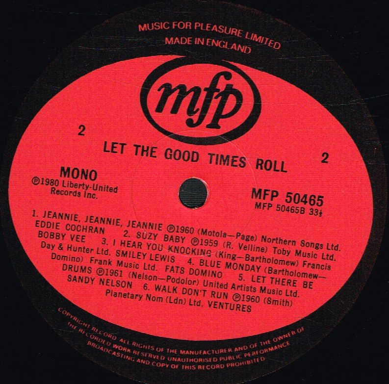 Various Artists - Let The Good Times Roll - Lp