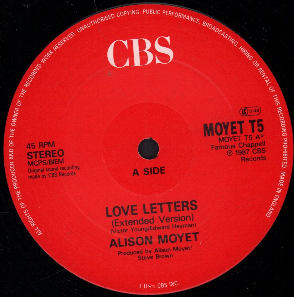 Alison Moyet - Love Letters - 12 Inch