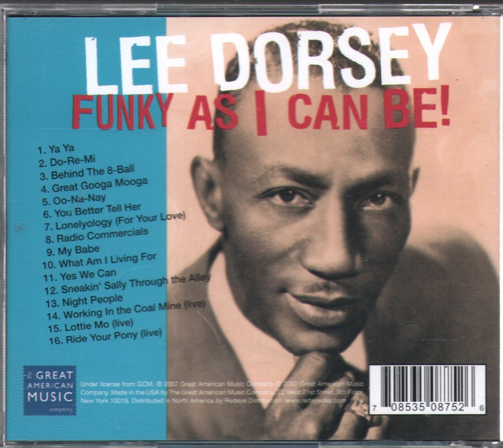 Lee Dorsey - Funky As I Can Be! - Cd