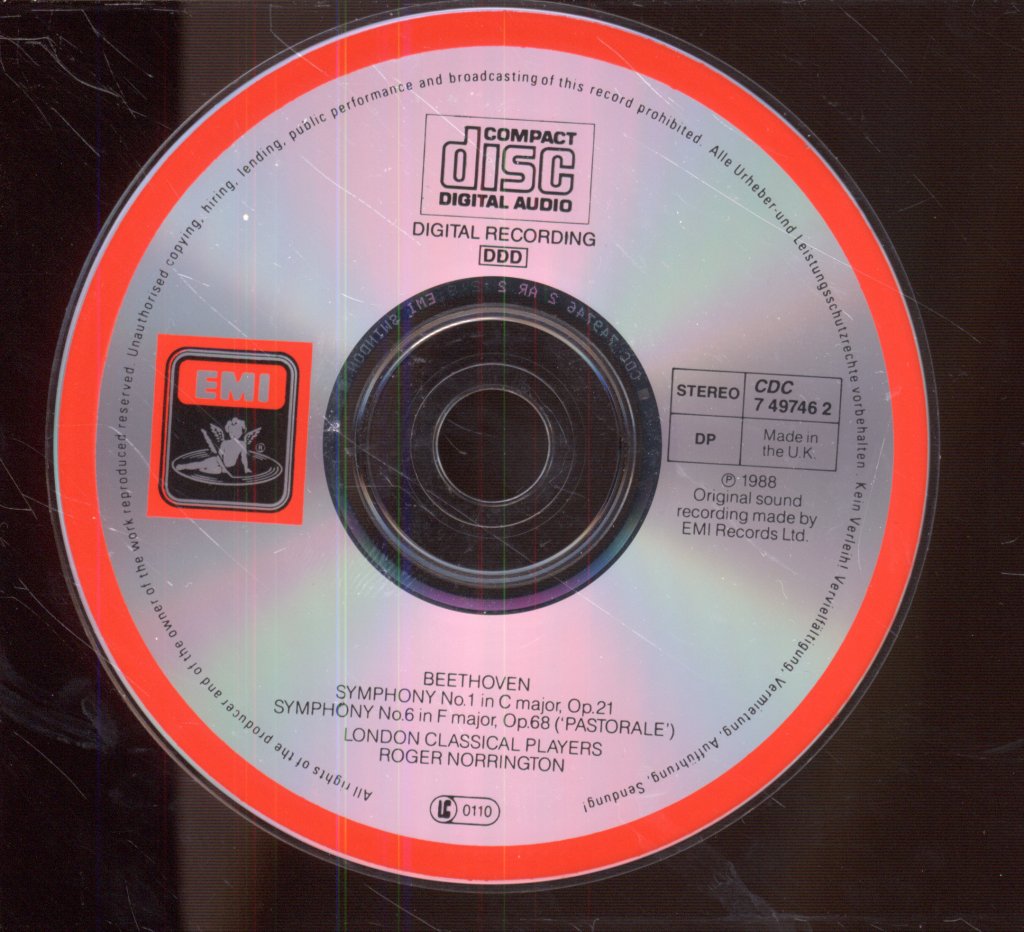 London Classical Players, Roger Norrington - Beethoven -Sinfonien = Symphonies 1 & 6 "Pastorale" - Cd