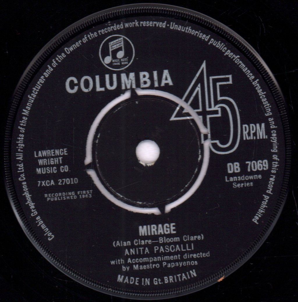 Anita Pascalli - Amaxa - 7 Inch