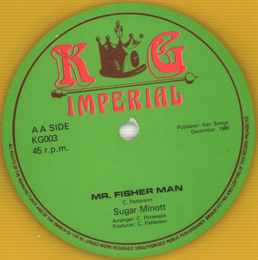 Sugar Minott - Mr. D. C. / Mr. Fisher Man - 12 Inch