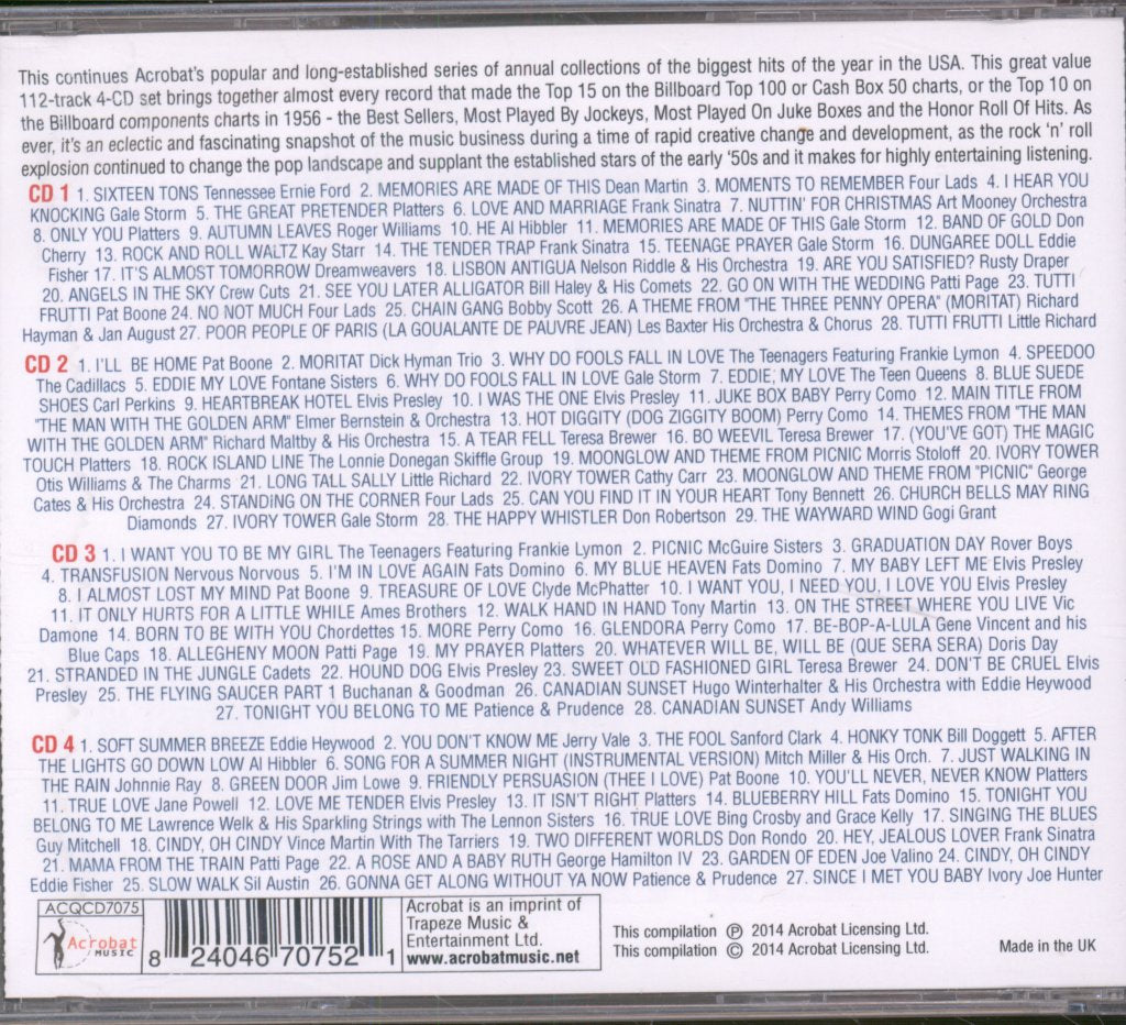 Various Artists - America's Greatest Hits Volume 7 -1956 - Cd Set