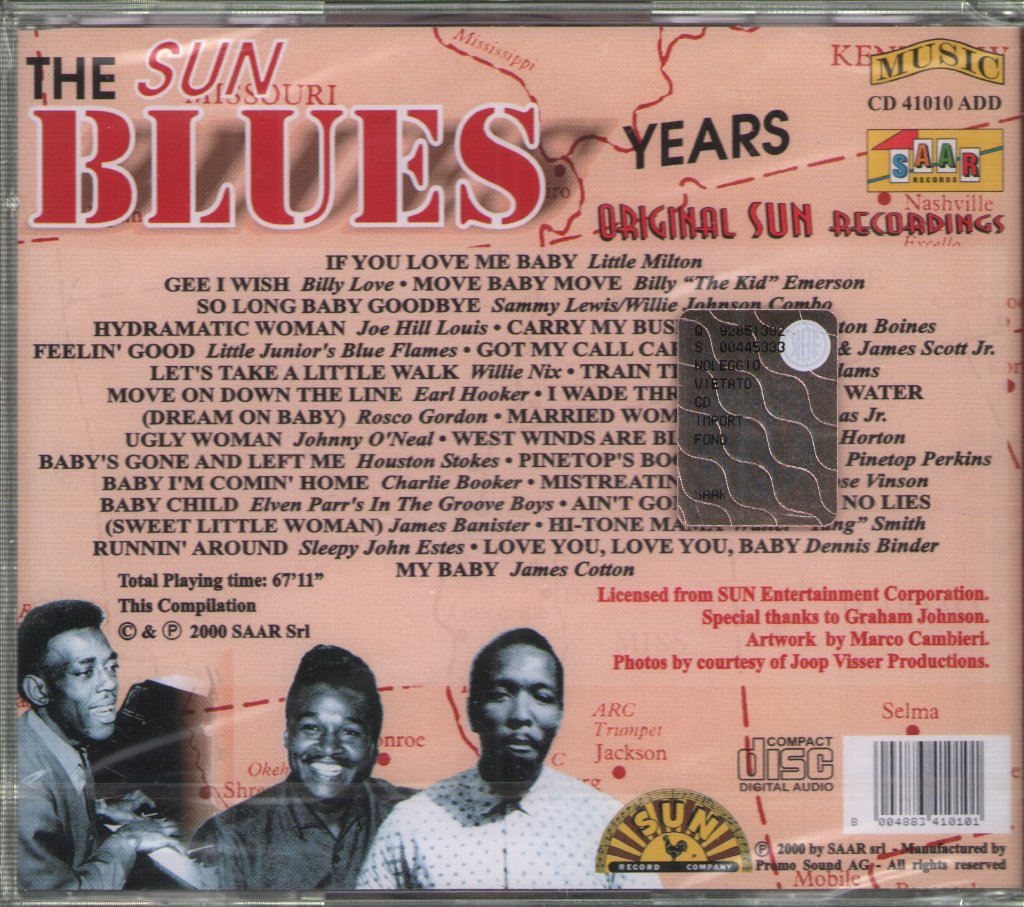 Various Artists - Sun Blues Years - Cd