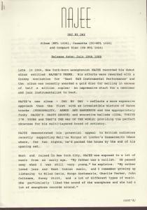 Najee - Day By Day - Press Release