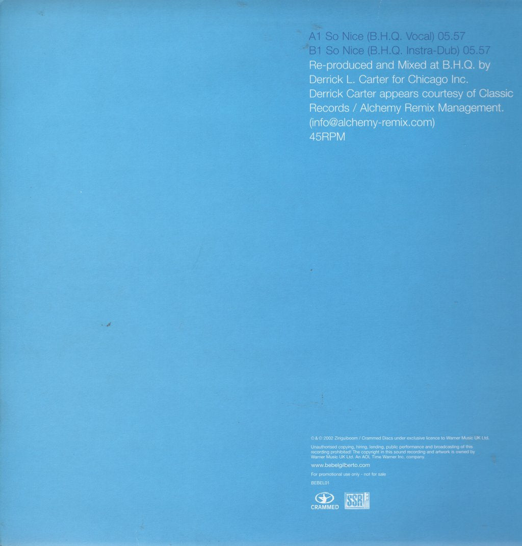 Bebel Gilberto - So Nice - 12 Inch