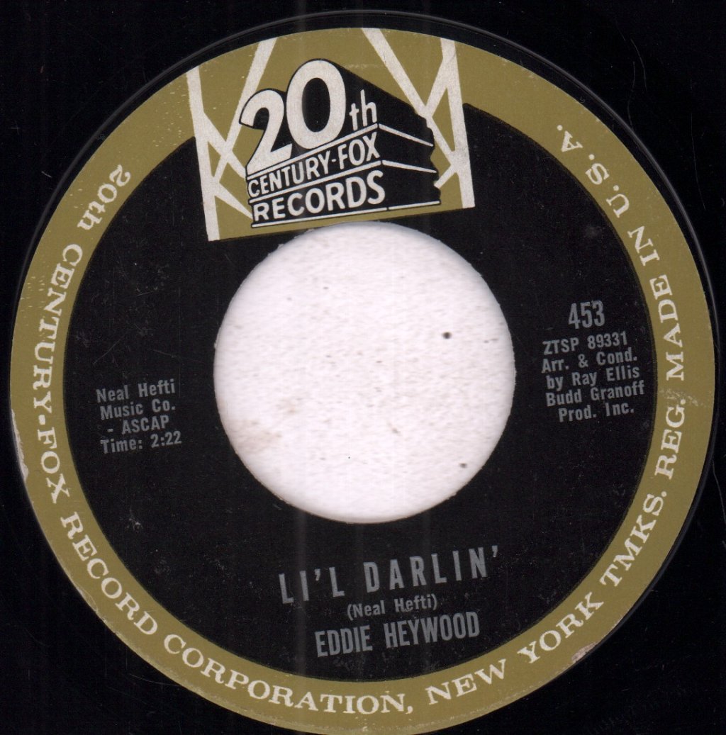 Eddie Heywood - Theme From The Prize - 7 Inch