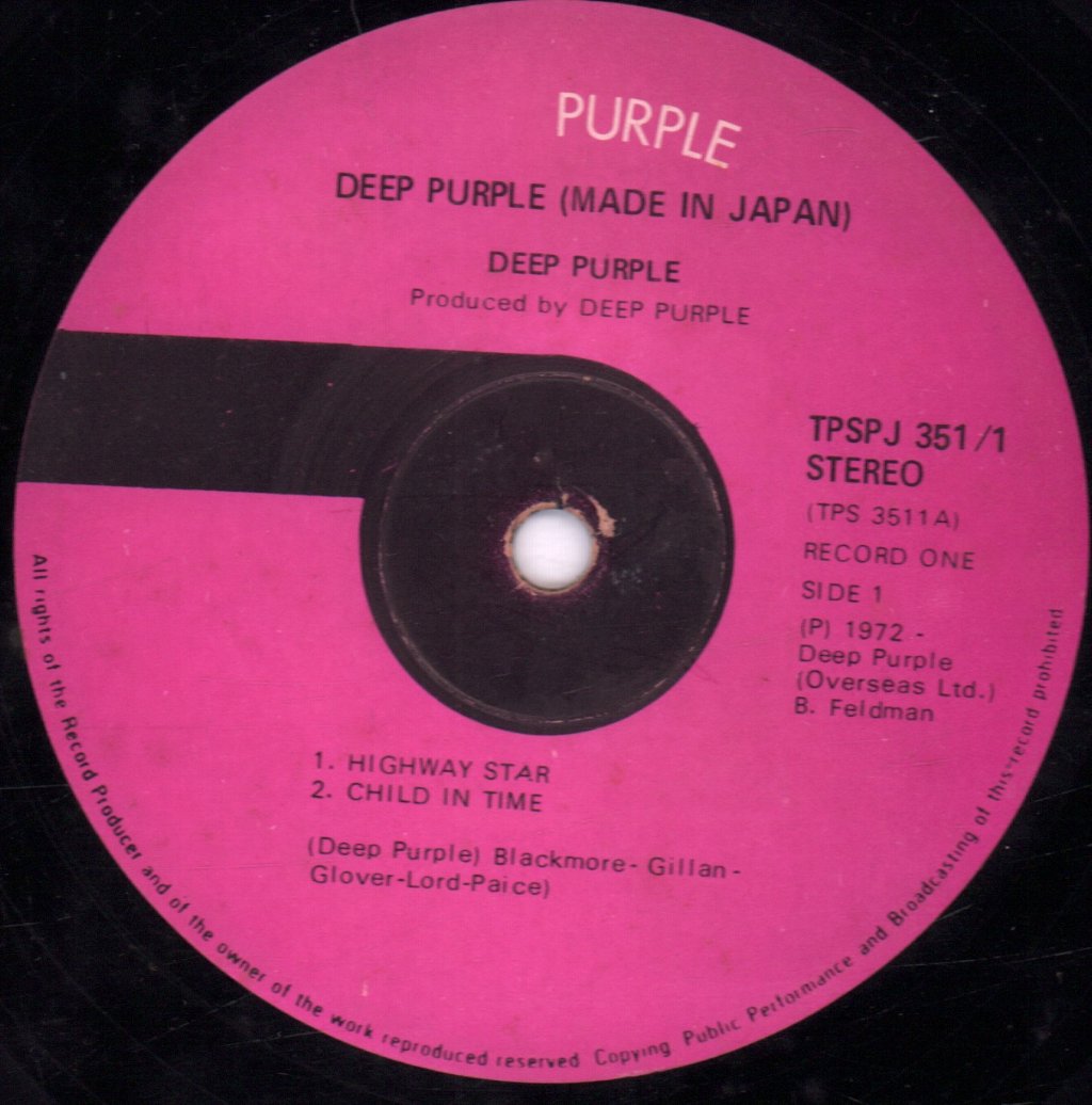 Deep Purple - Made In Japan - Double Lp