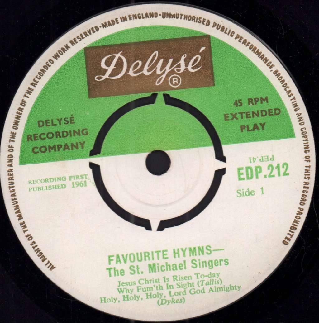 St. Michael's Singers - Favourite Hymns, Volume 1 - 7 Inch
