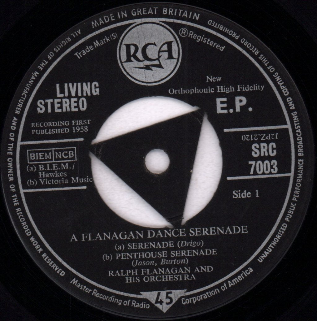Ralph Flanagan And His Orchestra - A Flanagan Dance Serenade - 7 Inch