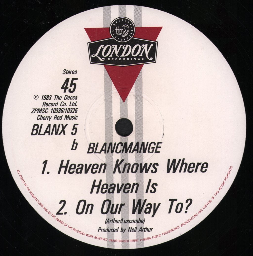Blancmange - Blind Vision - 12 Inch