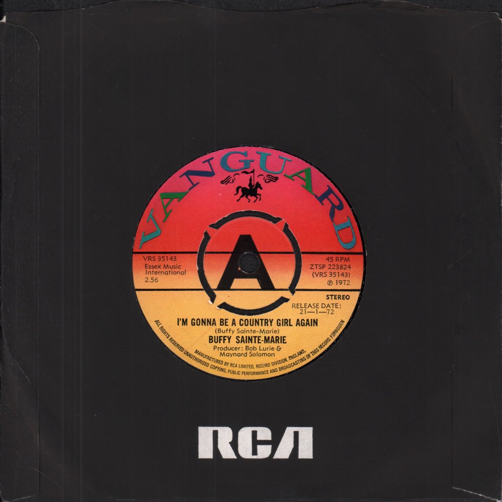 Buffy Sainte Marie - I'm Gonna Be A Country Girl Again - 7 Inch