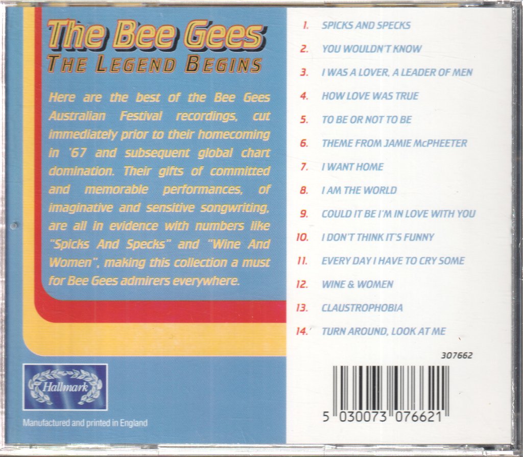 Bee Gees - Legend Begins - Cd