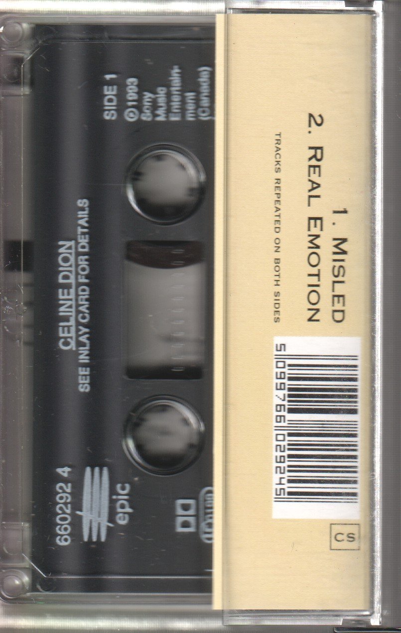 Celine Dion - Misled - Cassette