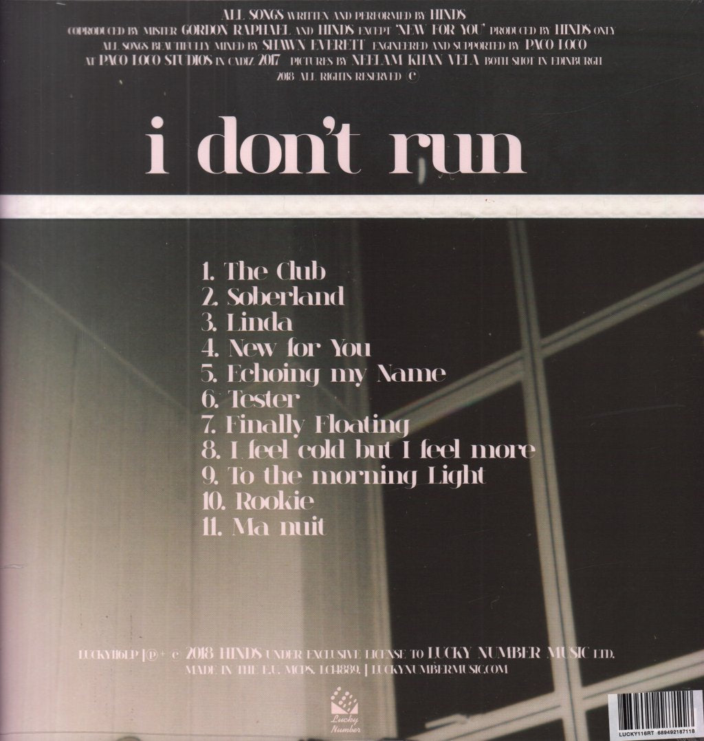 Hinds - I Don't Run - Lp