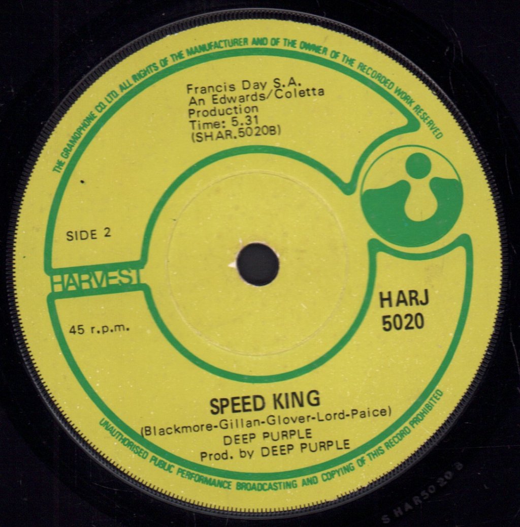 Deep Purple - Black Night - 7 Inch