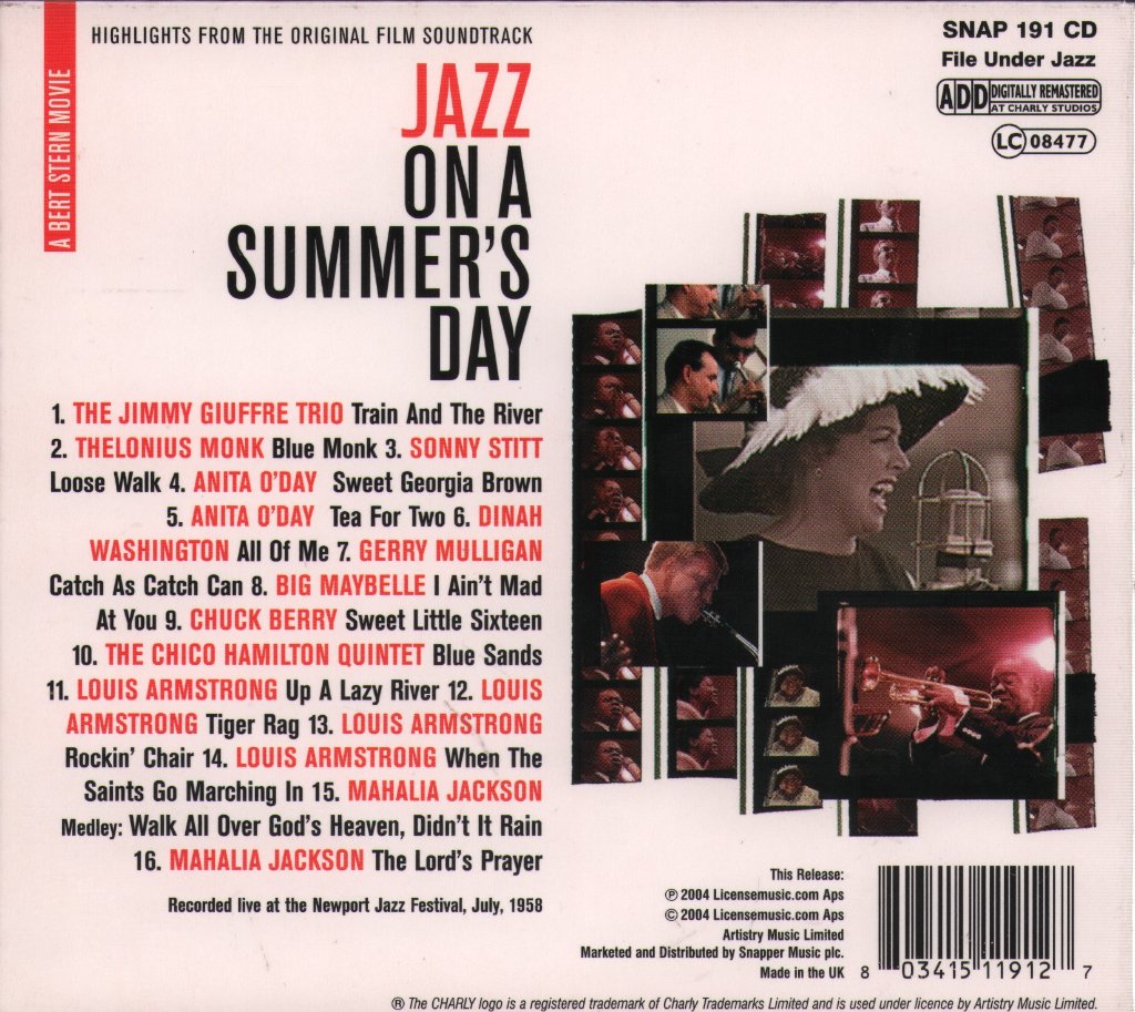 Jazz On A Summer's Day - Highlights From The Original Film Soundtrack - Cd