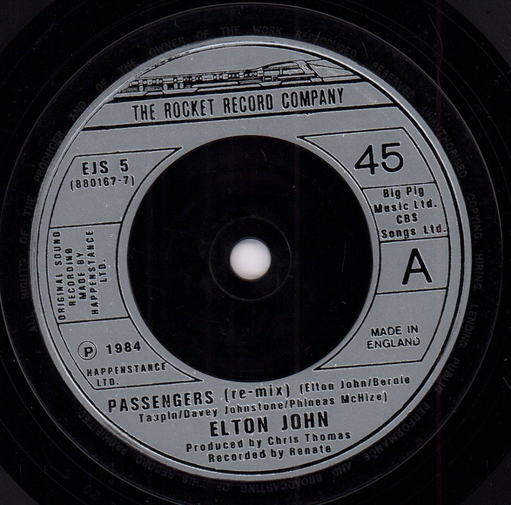 Elton John - Passengers - 7 Inch