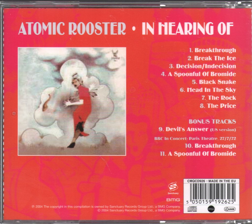 Atomic Rooster - In Hearing Of - Cd