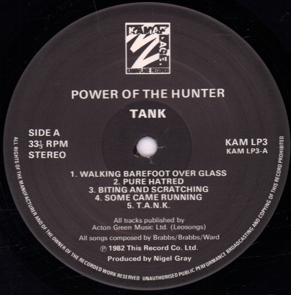 Tank (Nwobhm Group) - Power Of The Hunter - Lp
