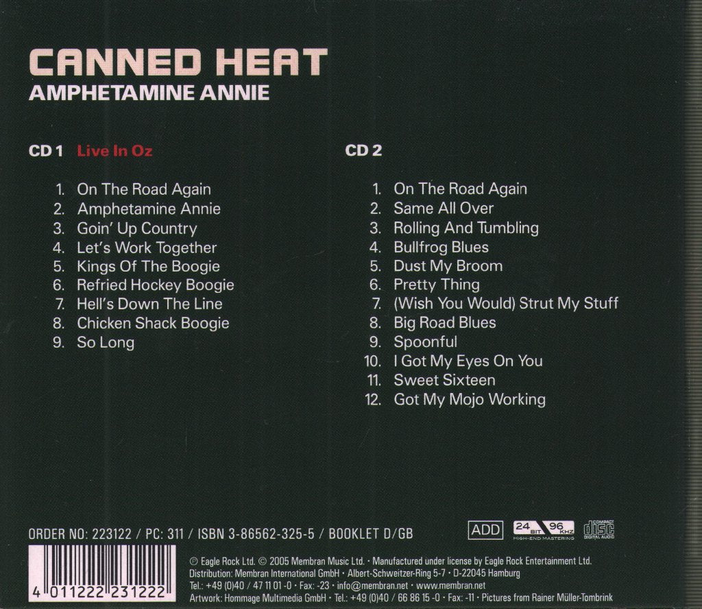 Canned Heat - Amphetamine Annie - Double Cd