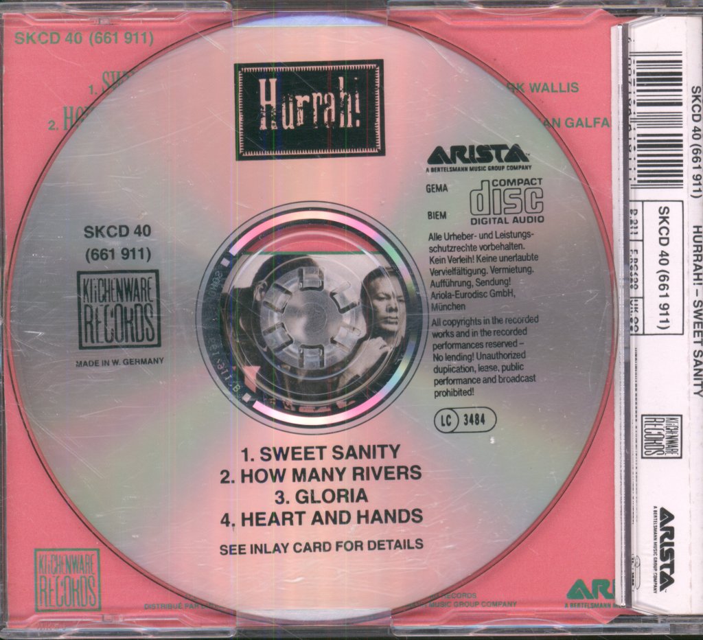 Hurrah - Sweet Sanity - Cd