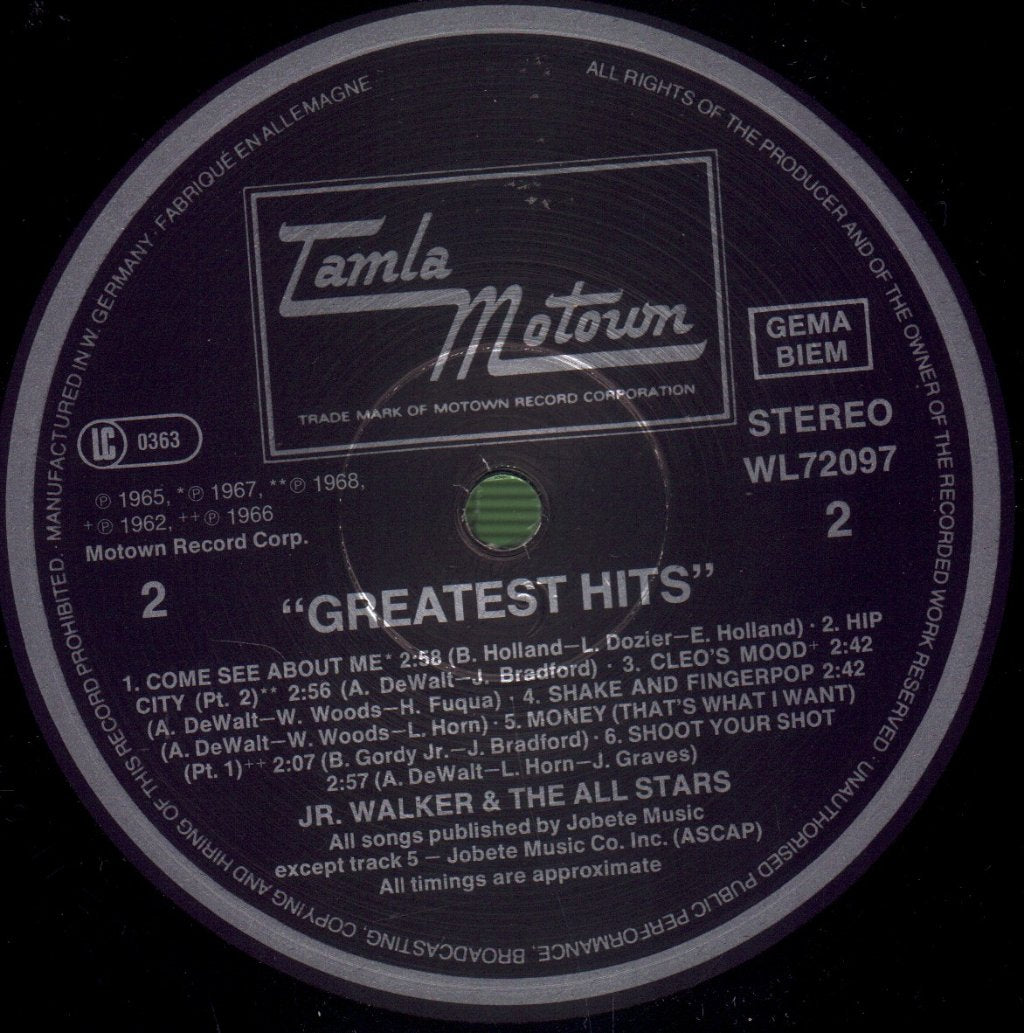 Junior Walker & The All Stars - Greatest Hits - Lp