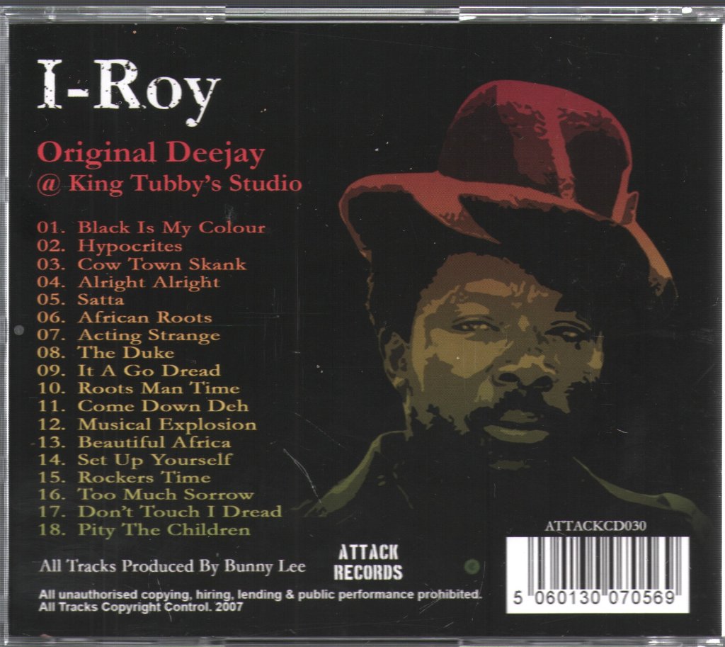 I-Roy - Original Deejay @ King Tubby's Studio - Cd