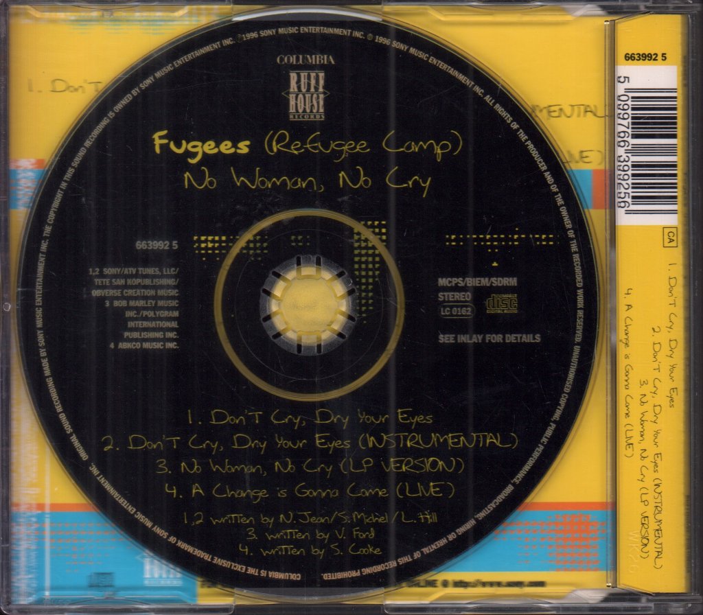 Fugees - No Woman No Cry - Cd