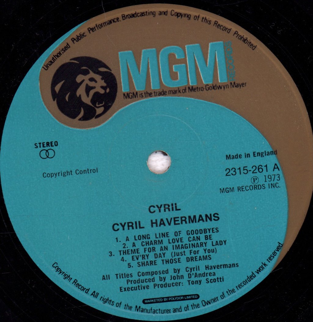 Cyril Havermans - Cyril - Lp