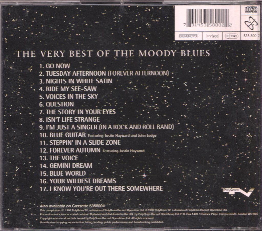 Moody Blues - Very Best Of - Cd