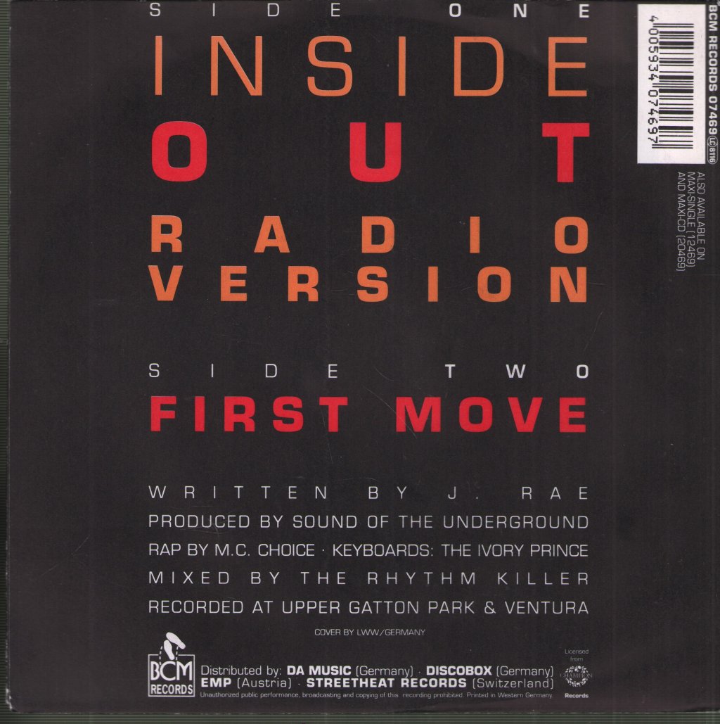 Sound Of The Underground - Inside Out - 7 Inch