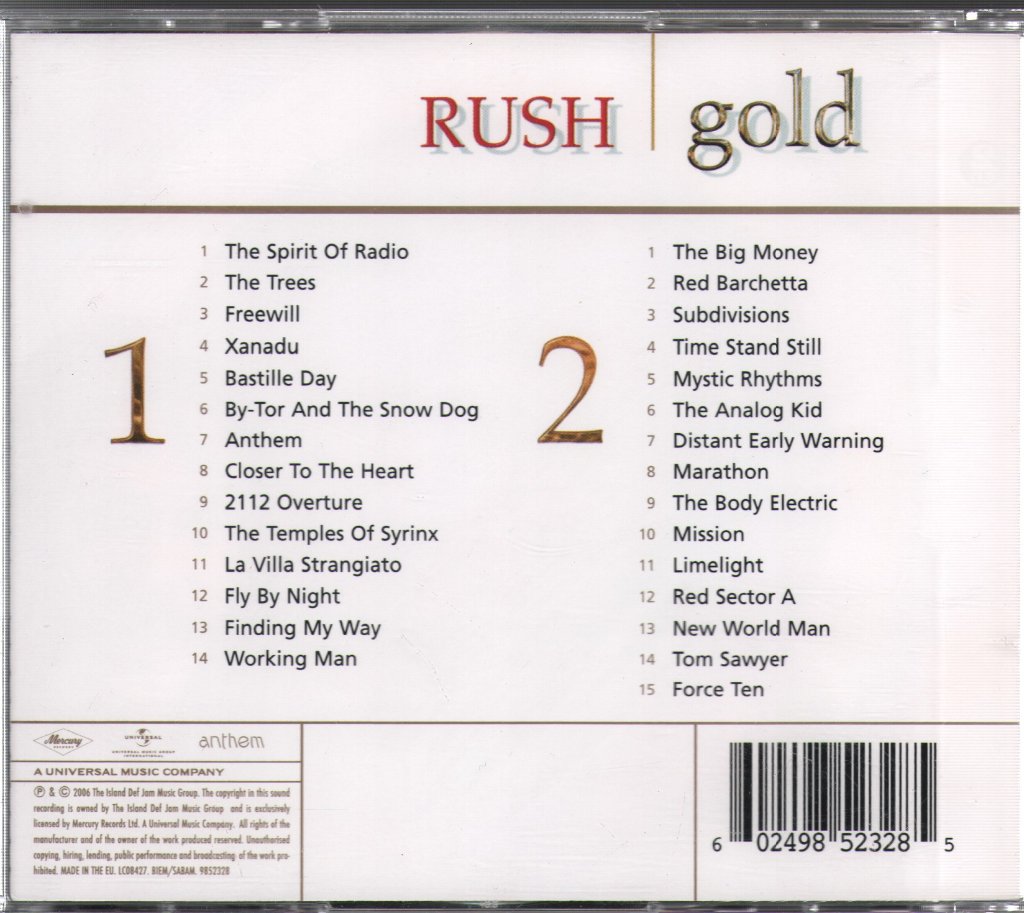 Rush - Gold - Double Cd