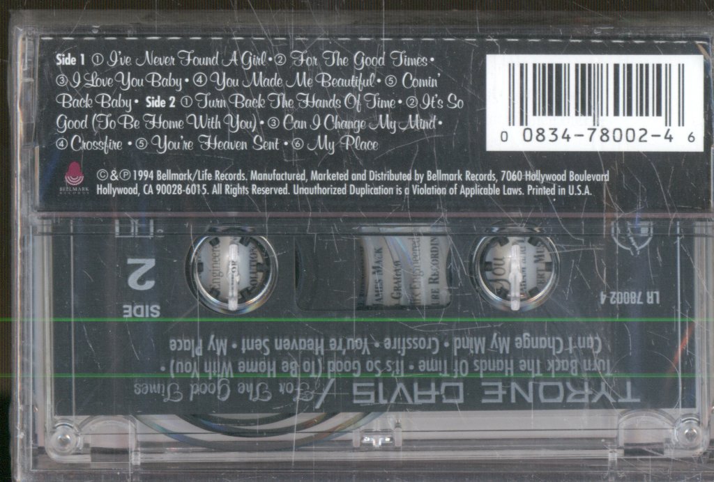 Tyrone Davis - For The Good Times - Cassette