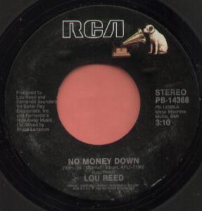 Lou Reed - No Money Down - 7 Inch