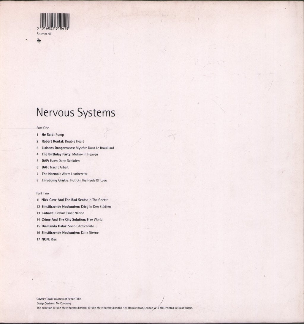 Various Artists - Nervous Systems - Lp