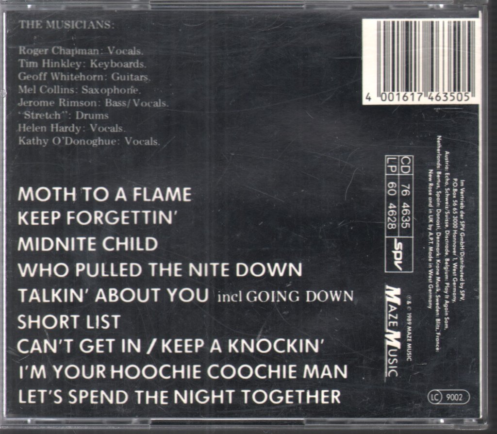 Roger Chapman - Live In Hamburg - Cd