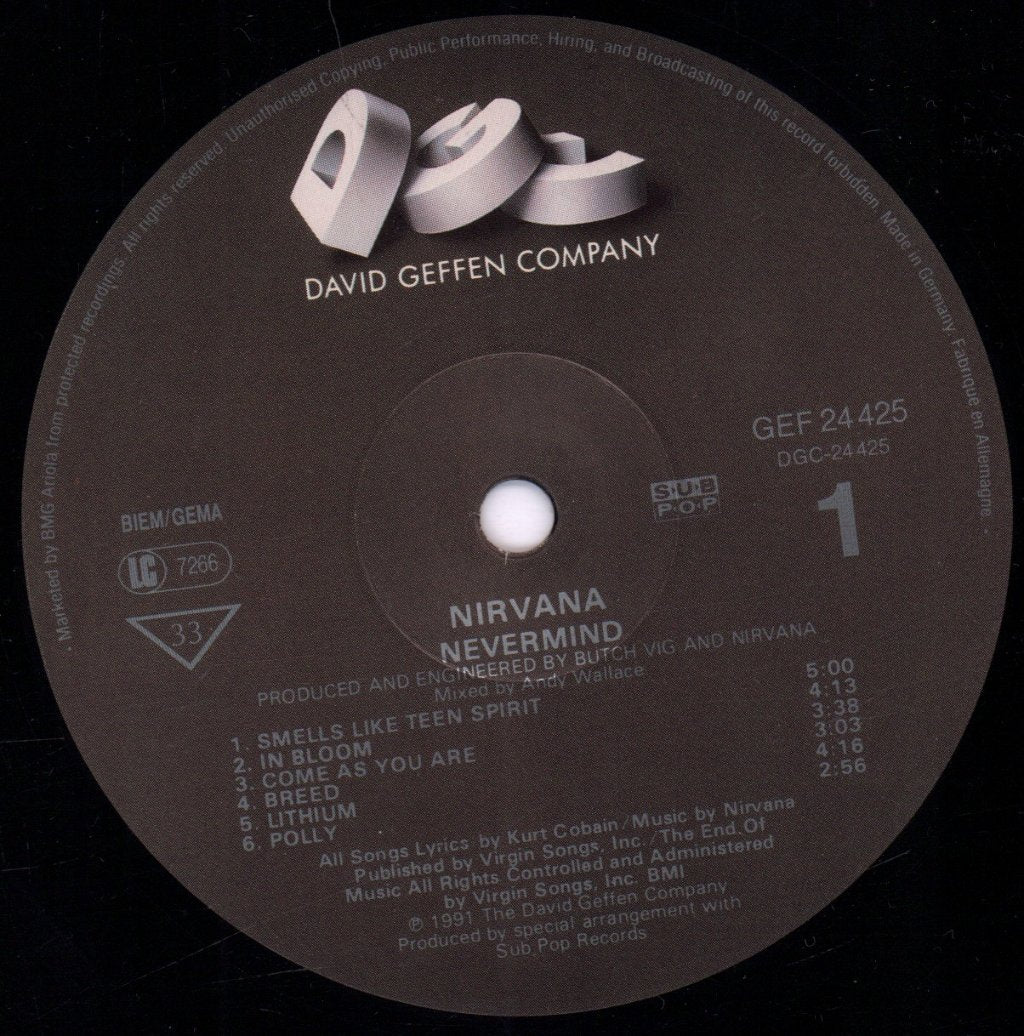 Nirvana - Nevermind - Lp