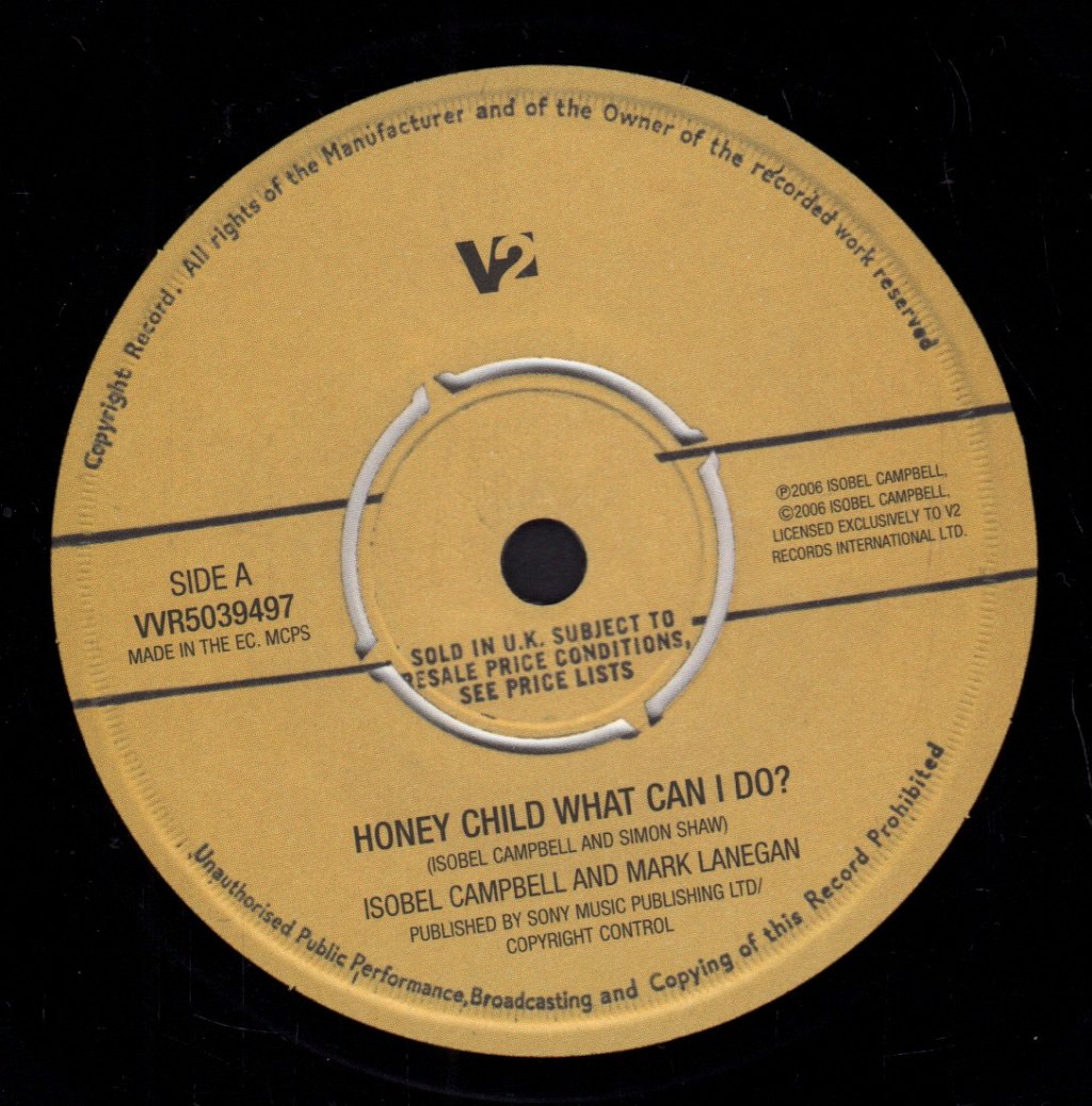Isobel Campbell & Mark Lanegan - Honey Child What Can I Do? - 7 Inch