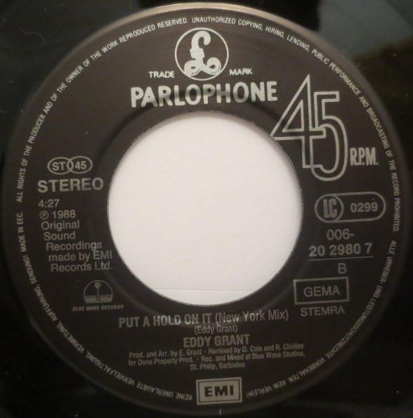 Eddy Grant - Put A Hold On It - 7 Inch