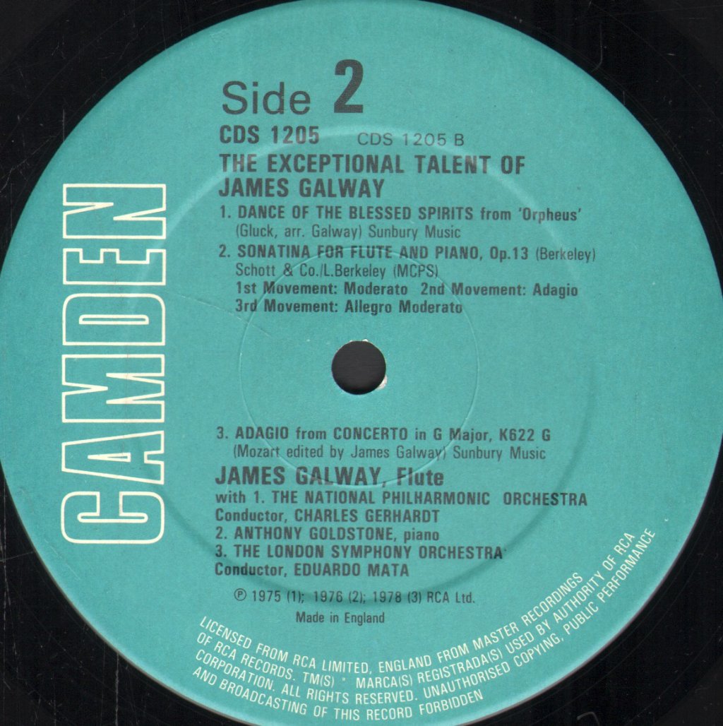 James Galway - Exceptional Talent Of James Galway - Lp