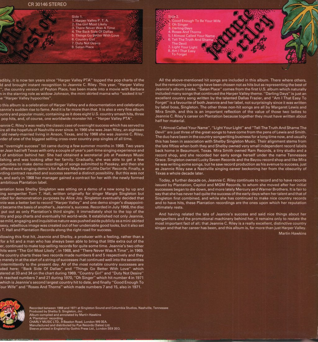 Jeannie C. Riley - Harper Valley Pta - Lp