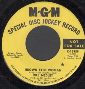 Bill Medley - Brown Eyed Woman - 7 Inch