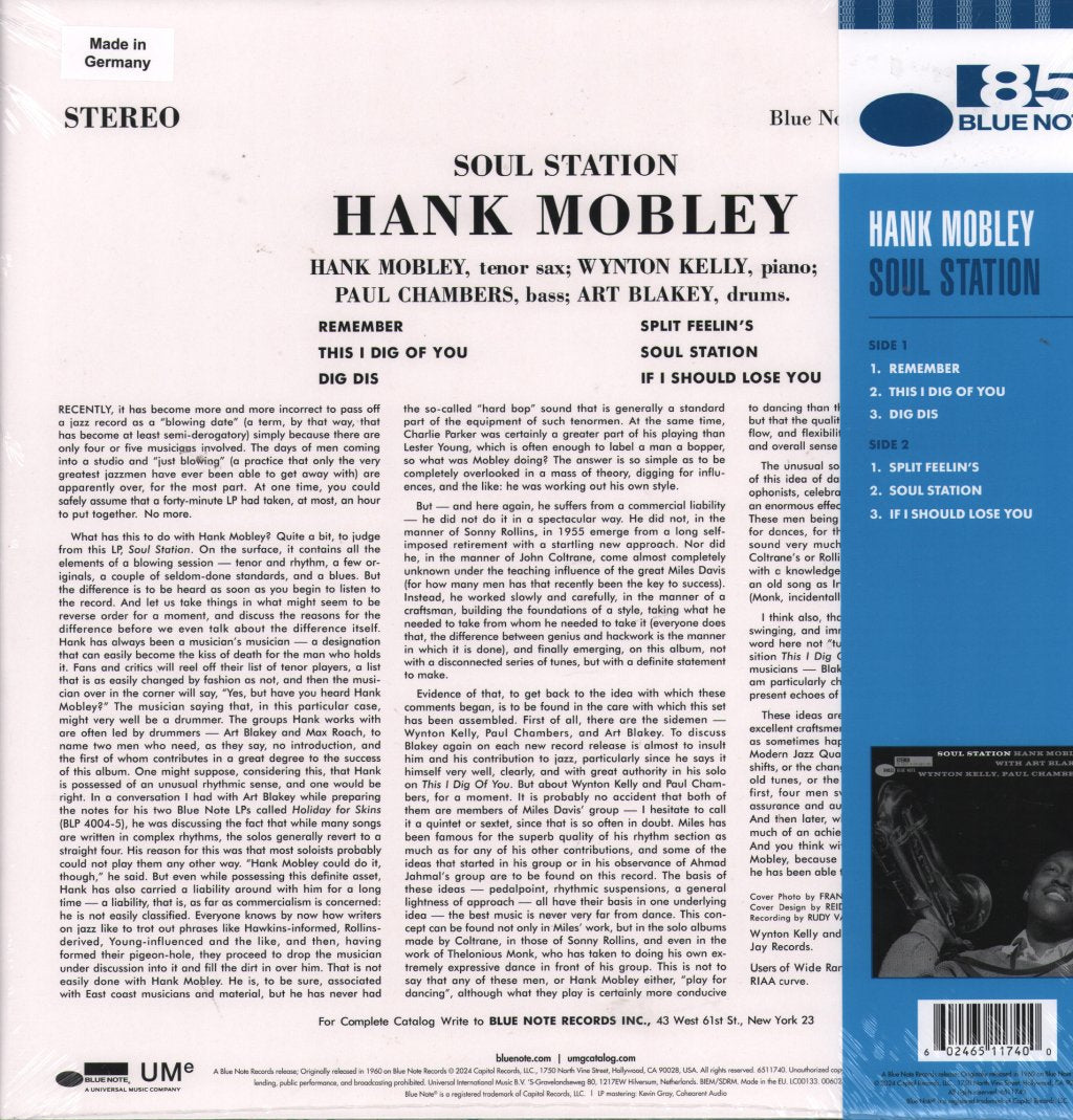 Hank Mobley - Soul Station - Lp