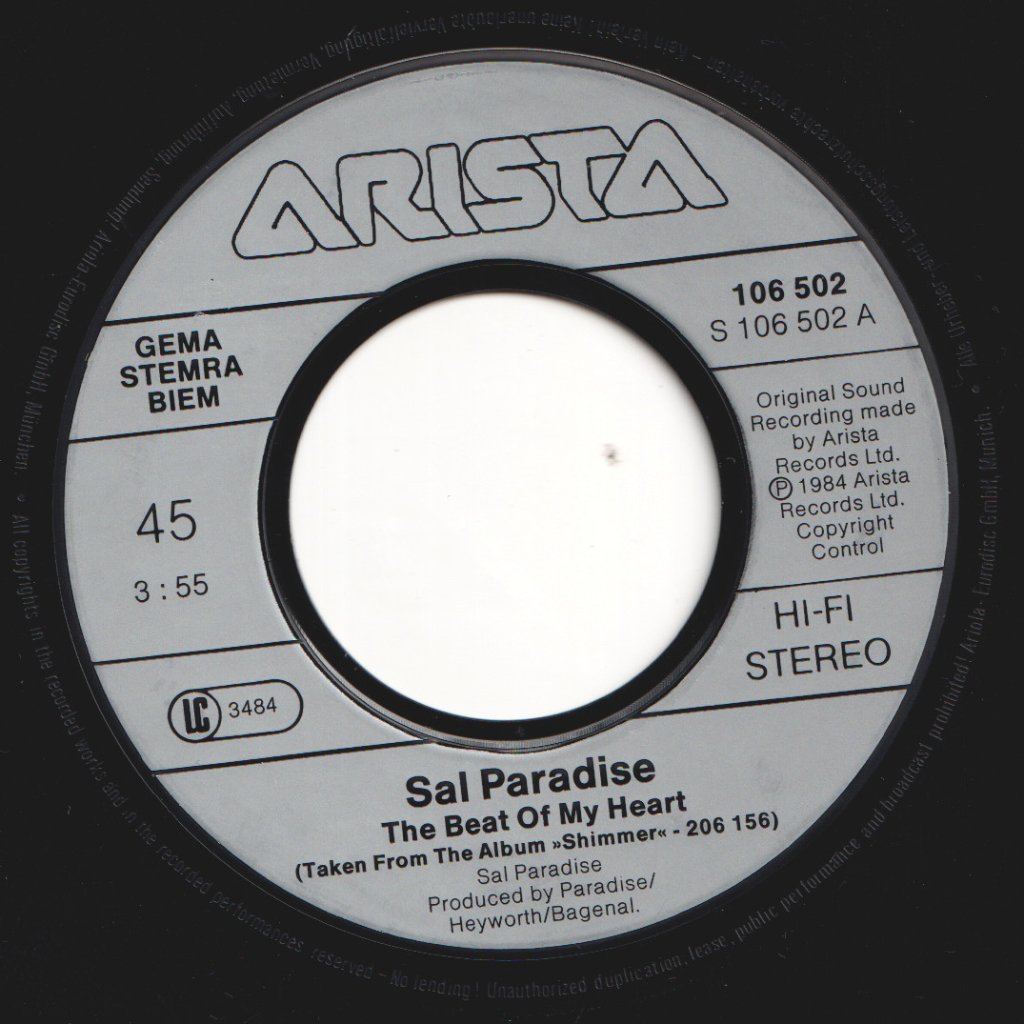 Sal Paradise - Beat Of My Heart - 7 Inch