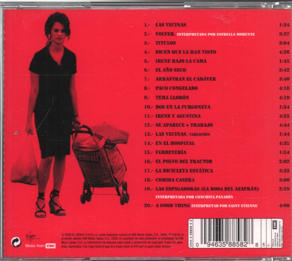Alberto Iglesias - Volver - Cd