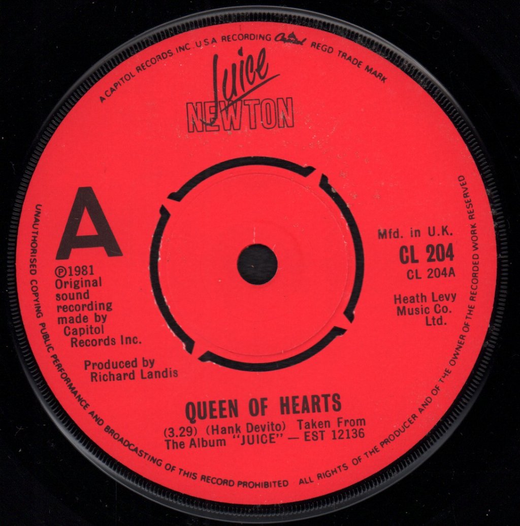 Juice Newton - Queen Of Hearts - 7 Inch