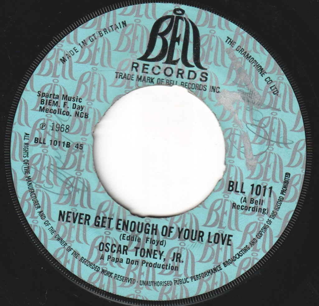 Oscar Toney Jr. - No Sad Song - 7 Inch