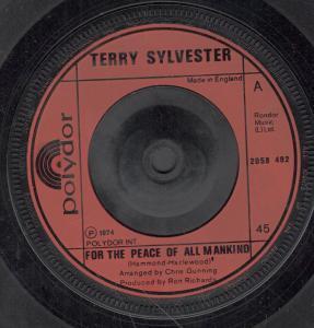 Terry Sylvester - For The Peace Of All Mankind - 7 Inch